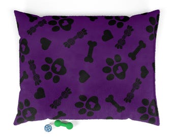 Cozy Purple Dog Bed