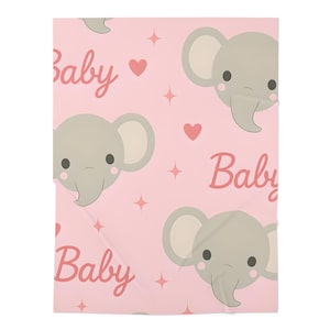 Cute Elephant Baby Swaddle Blanket