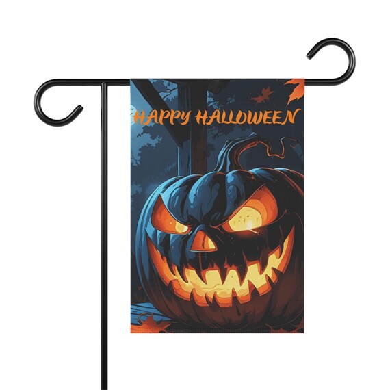 Halloween Garden Banner, Seasonal Home Decor, Outdoor Fall Flag, Spooky Decorations, Pumpkin Yard Sign, Holiday Welcome Banner