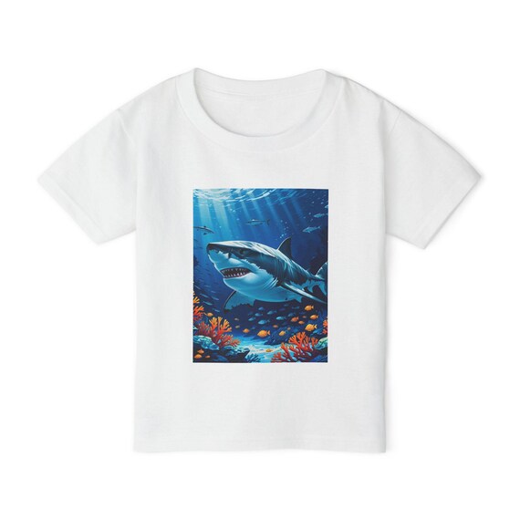 Underwater Adventure Toddler T-Shirt, Shark Design, Kids Beachwear, Ocean Theme, Gifts for Toddlers, Birthday Outfit, Fun Summer Tee