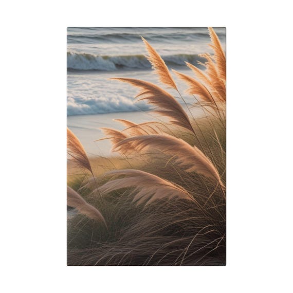 Coastal Serenity Canvas Print - Ocean Decor, Beach Wall Art, Home & Living, Nature Artwork, Gift for Beach Lovers
