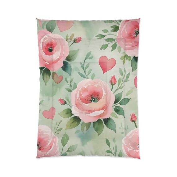 Rose Comforter, Cozy Bedding