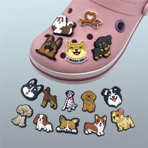 Cute dog shoe buckles Croc Charms, Cartoon Croc Charms, Cute Charms for Shoes