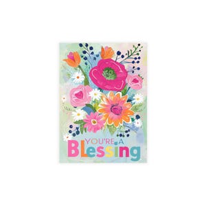 Blumen Postkarten Bundle, You're a Blessing Grußkarten, Frühlingskarten, Briefpapier Set, handgemachte Geschenkidee