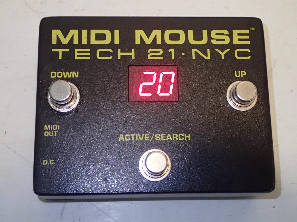 Vintage Tech 21 NYC 3-Button MIDI Mouse MIDI Foot Controller Modified, photo 1 sur 5