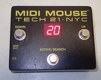 Vintage Tech 21 NYC 3-Button MIDI Mouse MIDI Foot Controller Modified