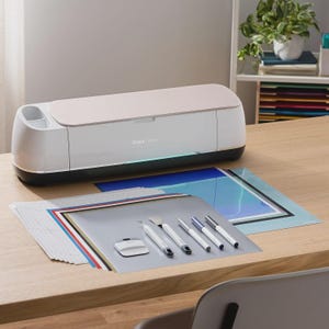 Máquina troqueladora de vinilo Cricut CXPL301 Champagne con accesorios y tapetes