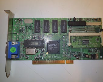 ACME VD-C55 Chips Technology 4MB Pci Video Graphics Card w/ CB-T2-B18