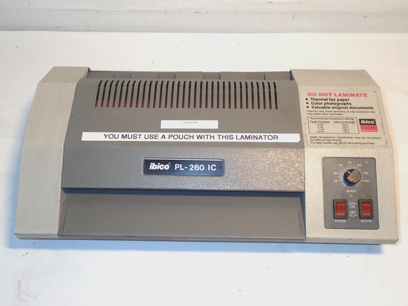IBICO PL 260IC Pouch Laminator Commercial Laminating Machine 110V