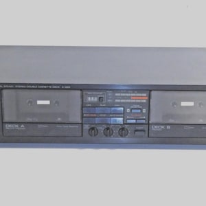 YAMAHA K-222 Natural Sound Stereo Dual Kassettendeck Spieler Vintage Audio Japan * Getestet & Funktioniert