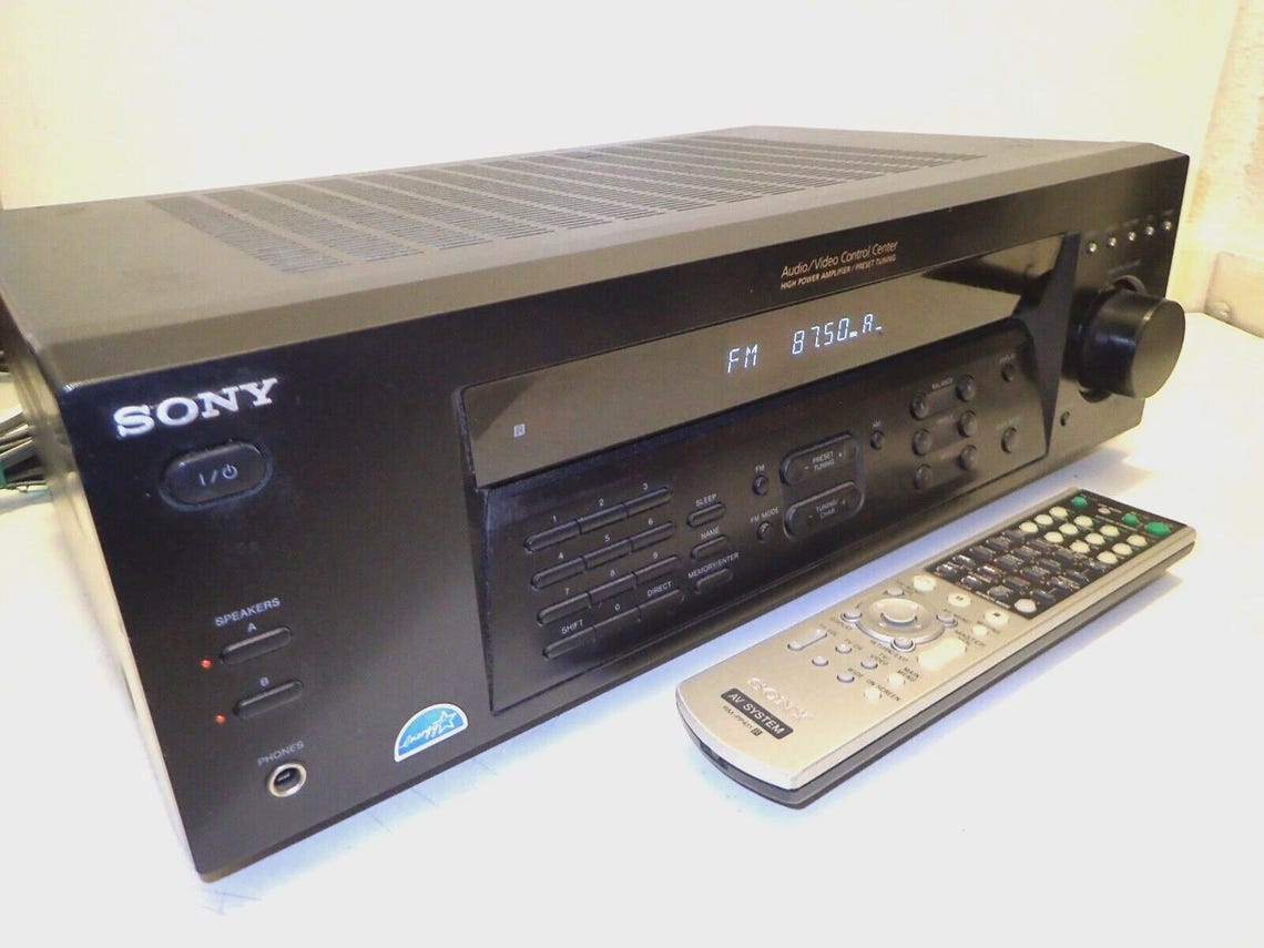 Str De185 Sony STR-DE185 AV Control Center Am/fm 2-channel Stereo Receiver W ...
