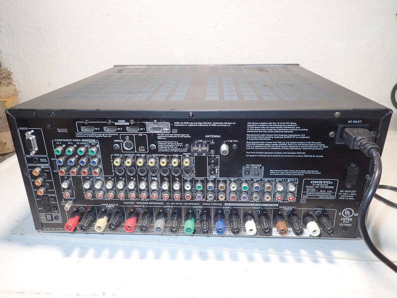 Onkyo TX-SR805 legendary THX HDMI A/V 7.1-channel home theater receiver w/ Remote image 9