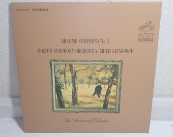 Brahms Boston Symphony Orchestra Erich Leinsdorf Symphony No. 1 LP NM 1964 LSC-2711