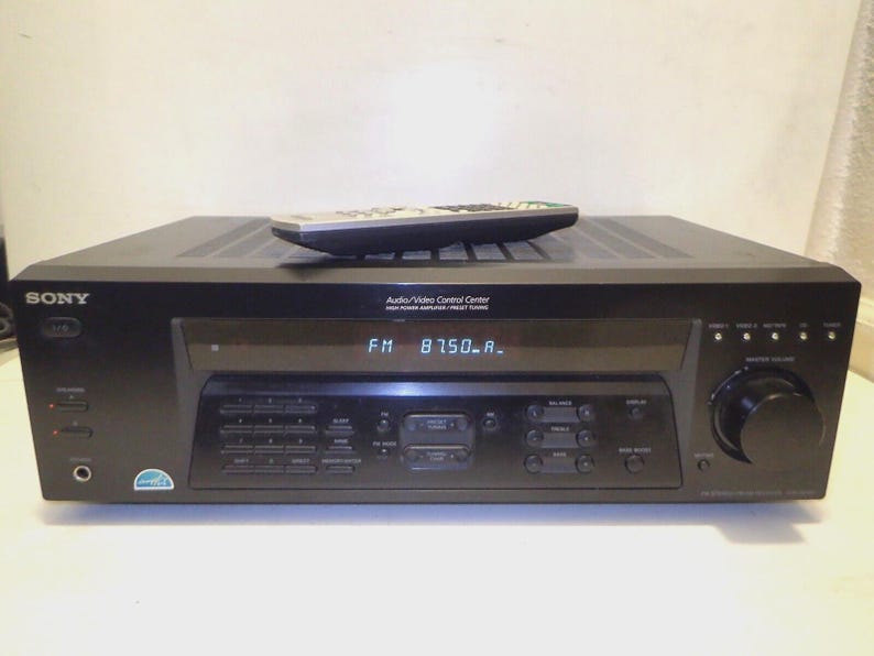 Str De185 Sony STR-DE185 AV Control Center Am/fm 2-channel Stereo Receiver W ...