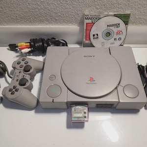 Sony PlayStation-1 PS1 Console Bundle Complete w/ Controller SCPH-9001 -Free Ship-