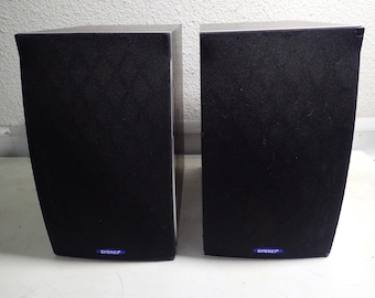Energy XL-150 Black Silver Bookshelf Speakers Pair Tested Works