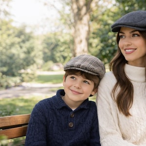 Flat cap sewing pattern XS-XL pdf | Classic newsboy hat pattern | A4 A0 US letter | Mens kids cap pattern