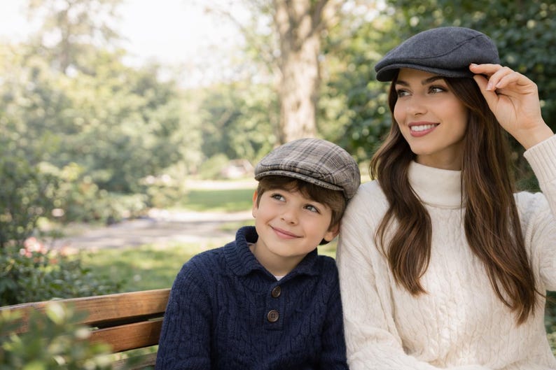 Flat cap sewing pattern XS-XL pdf | Classic newsboy hat pattern | A4 A0 US letter | Mens kids cap pattern