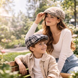 Flat cap sewing pattern XS-XL pdf | Classic newsboy hat pattern | A4 A0 US letter | Mens kids cap pattern