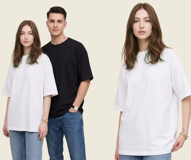 Oversized T Shirt Sewing Pattern PDF Unisex S-5XL, Printable A4 A0 US Letter, Easy Beginner Tee Pattern, Loose Fit Shirt
