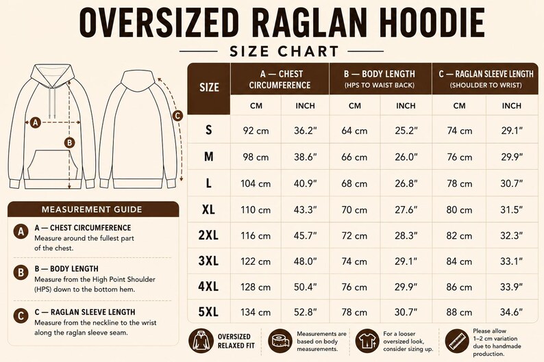 Oversized Hoodie Sewing Pattern PDF S-5XL, Unisex Sweatshirt Pattern, Beginner Easy Hoodie DIY, Printable A4 A0 US Letter Digital Download