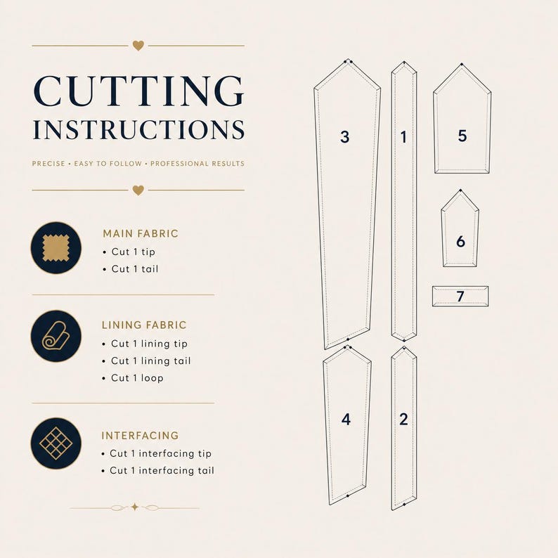 Necktie Sewing Pattern PDF | Classic Tie Pattern for Men, Kids & Adults | Dad Son Matching Wedding Groomsmen DIY