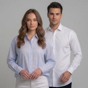 Oversized Shirt Pattern PDF, Unisex Button Up Sewing Pattern, Shirttail & Straight Hem, S-5XL Digital Download