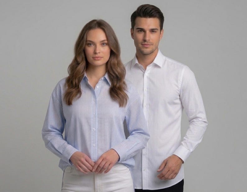 Oversized Shirt Pattern PDF, Unisex Button Up Sewing Pattern, Shirttail & Straight Hem, S-5XL Digital Download