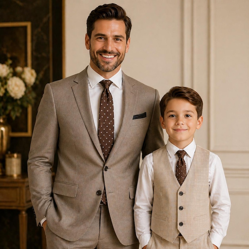 Necktie Sewing Pattern PDF | Classic Tie Pattern for Men, Kids & Adults | Dad Son Matching Wedding Groomsmen DIY