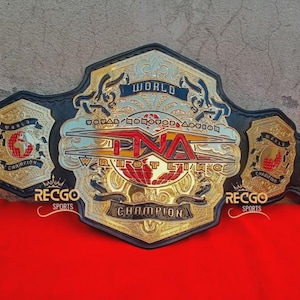 NEW TNA World Heavyweight Wrestling Championship Belt Adult Size 4mm Zinc