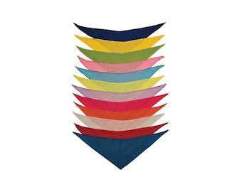 Bandanas unis pour chiens, emballages variés, écharpes de toilettage pour animaux de compagnie