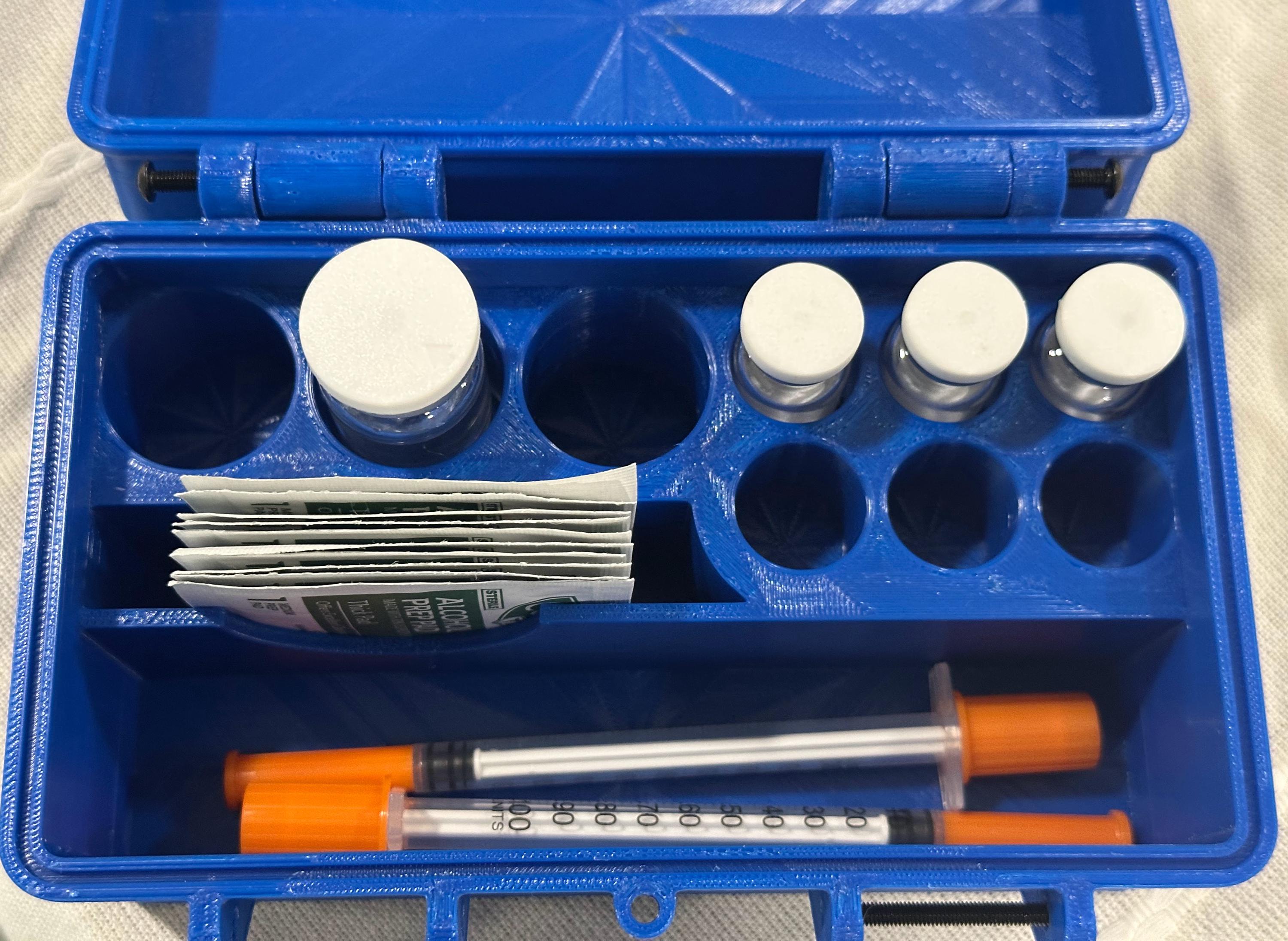 Peptide Fridge Vault Locking Storage Case for 3ml AND 10ml Vials
