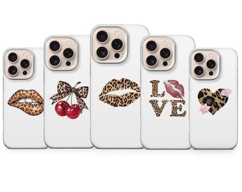 Funda con estampado de guepardo y leopardo para iPhone 17, 16, 15, 14 Pro Max, Samsung S25, S24, S23 y Pixel 9.