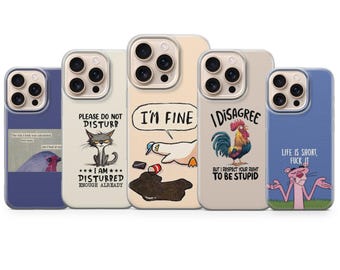 Sarcastic Quote Phone Case – Funny Saying Humor Cover for iPhone 17 16 15 14 Pro Max, Samsung S25 S24 S23, Pixel 9
