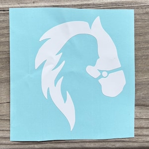 Horse and Girl Silhouette Decal – Vinyl Sticker for Equestrians & Horse Lovers
