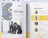 Project Proposal Template (Canva, Word, PowerPoint, InDesign, Illustrator) | Fully Editable | 16 Pages, A4 Size | Instant download