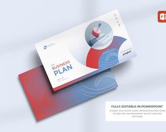 Business Plan Power Point Template: Moderne Unternehmenspräsentation (20 Folien)