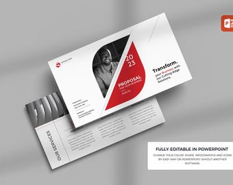 Professioneller Geschäftsvorschlag Power Point | Kunden-Pitch Deck | Corporate Projekt Präsentation Folien | Bearbeitbare PPT-Vorlage