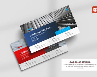 Company Profile PowerPoint Template | Corporate Presentation PPT | Business Profile Slides | 20 Slides Fully Editable