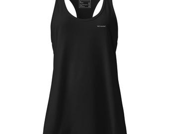 Act normal women's/femmes/NB fitted racerback tank top – minimalist top for quiet chaos & everyday wear