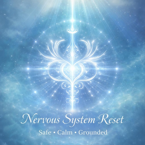 Nervous System Reset Energy Field: Safe, Calm, Grounded (Charged Digital Artwork, MP3, Scroll)