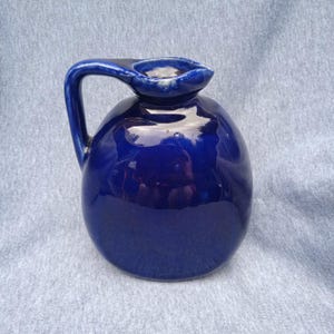 Vintage Bourne Denby Deep Blue Jug.