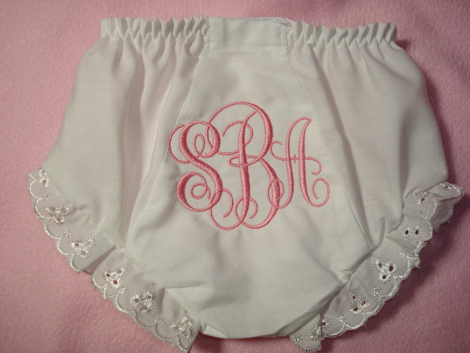 Personalized Embroidered Monogram Baby Girl Diaper Cover Etsy