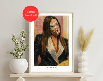 Póster con la cita de Meredith Marks "Me estoy desvinculando" / Real Housewives of Salt Lake City / A3 A4 A5 24x36 Arte digital Descarga instantánea / Imprimible