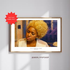 NeNe Leakes Iconic Wig Aesthetic Quote Poster | Real Housewives of Atlanta | A3 A4 A5 & Custom Sizes | Digital Wall Art Printable PNG