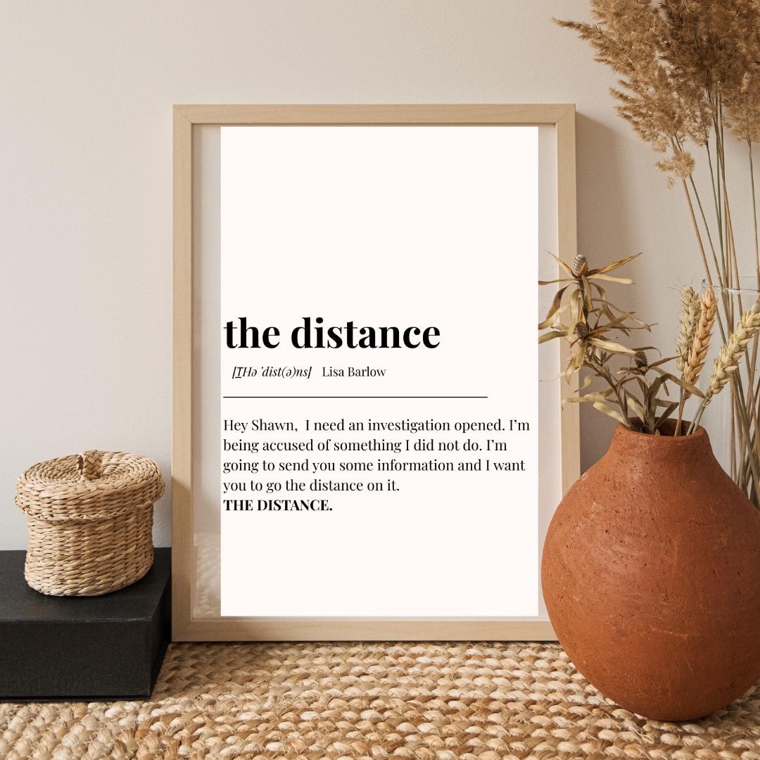 Lisa Barlow “the Distance” Printable Wall Art | RHOSLC Quote