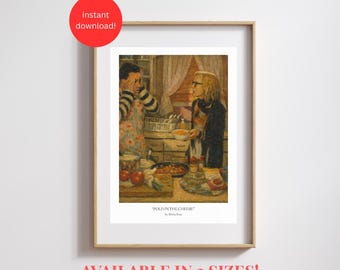 Schitt’s Creek Moira Rose Quote Print – “Fold in the Cheese” | 'Hand Painted' Aesthetic Wall Art | Instant Download Digital Poster A3 A4 A5