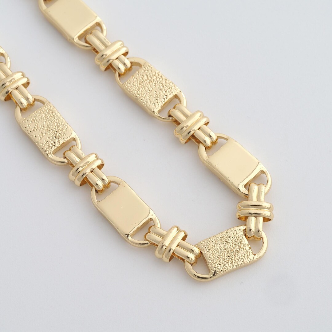 18K Gold Filled Lock Chains,gold Semi Finished Chains for DIY Dainty ...