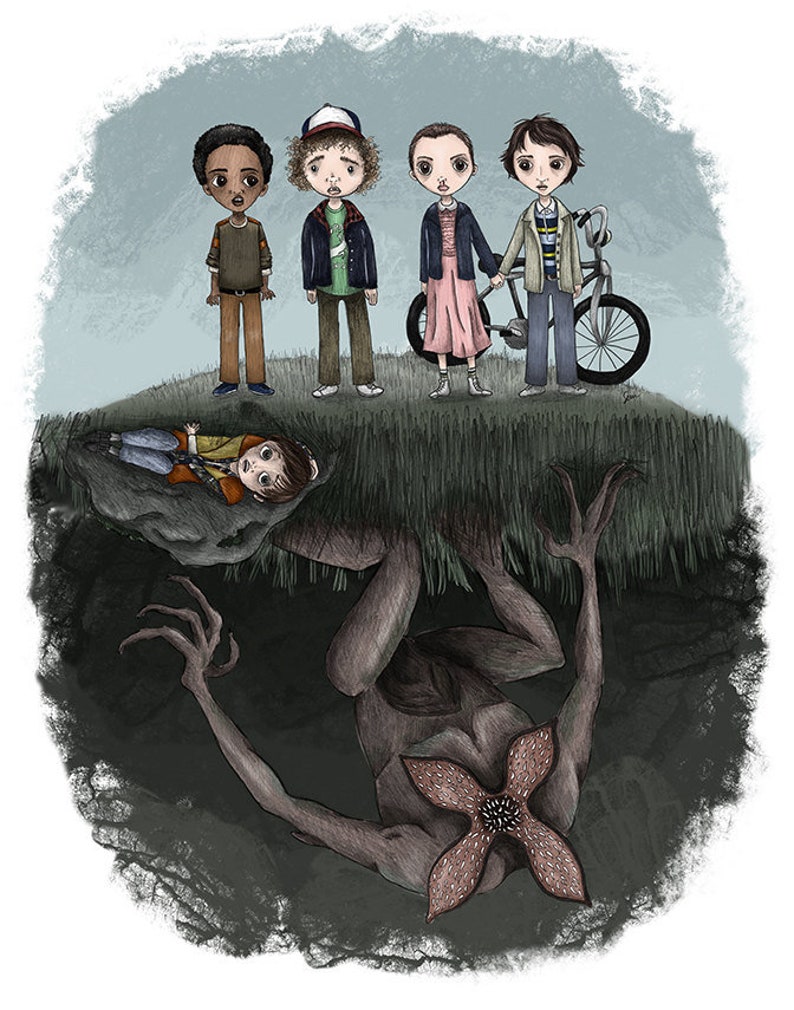 Stranger Things Giclée Illustration Print image 1