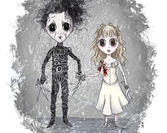 Edward Scissorhands - Giclée Illustration Print